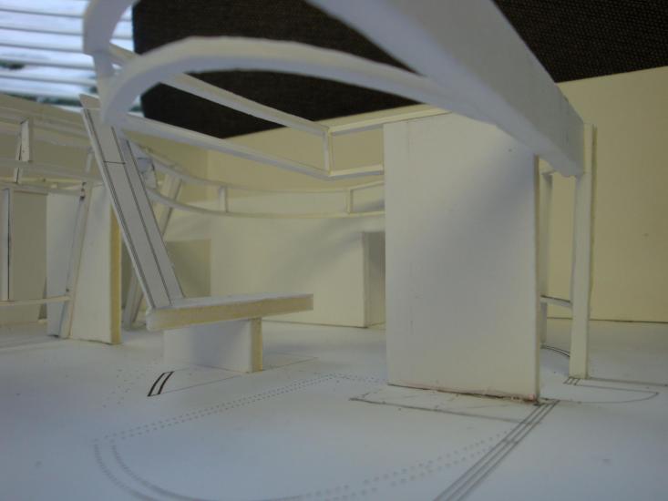 model showing entry lobby