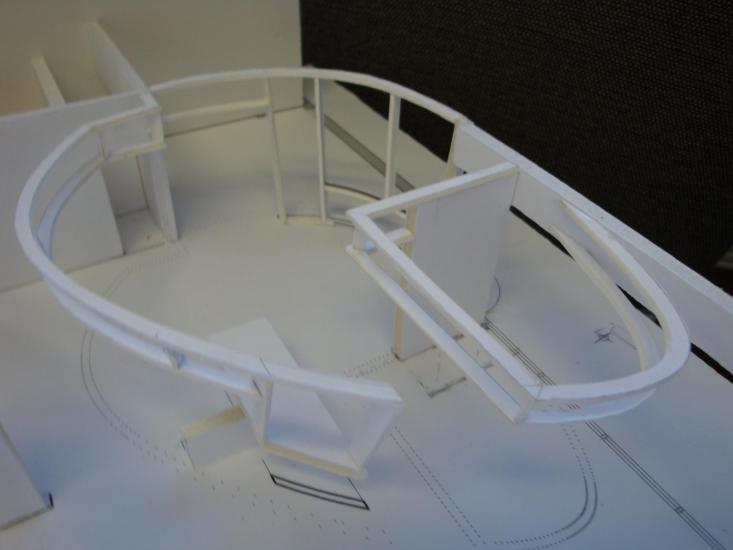 model showing overall view of entry lobby
